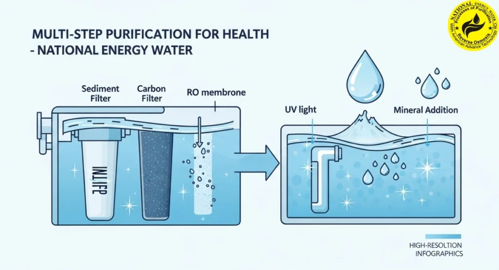 Purification Process for Safe and Clean Water Multi-Step Purification for Health
