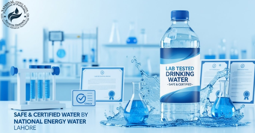 Lab Tested Drinking Water Lahore – Safe & Certified Water by National Energy Water Lahore